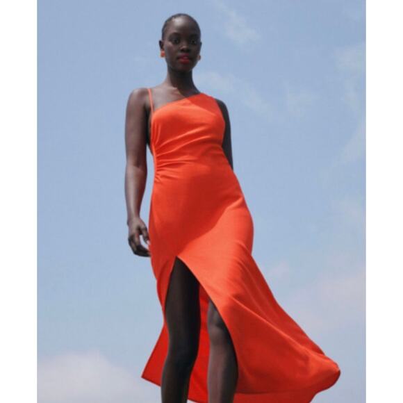 Reformation 8 Amani maxi dress Hot Day red - Picture 2 of 7